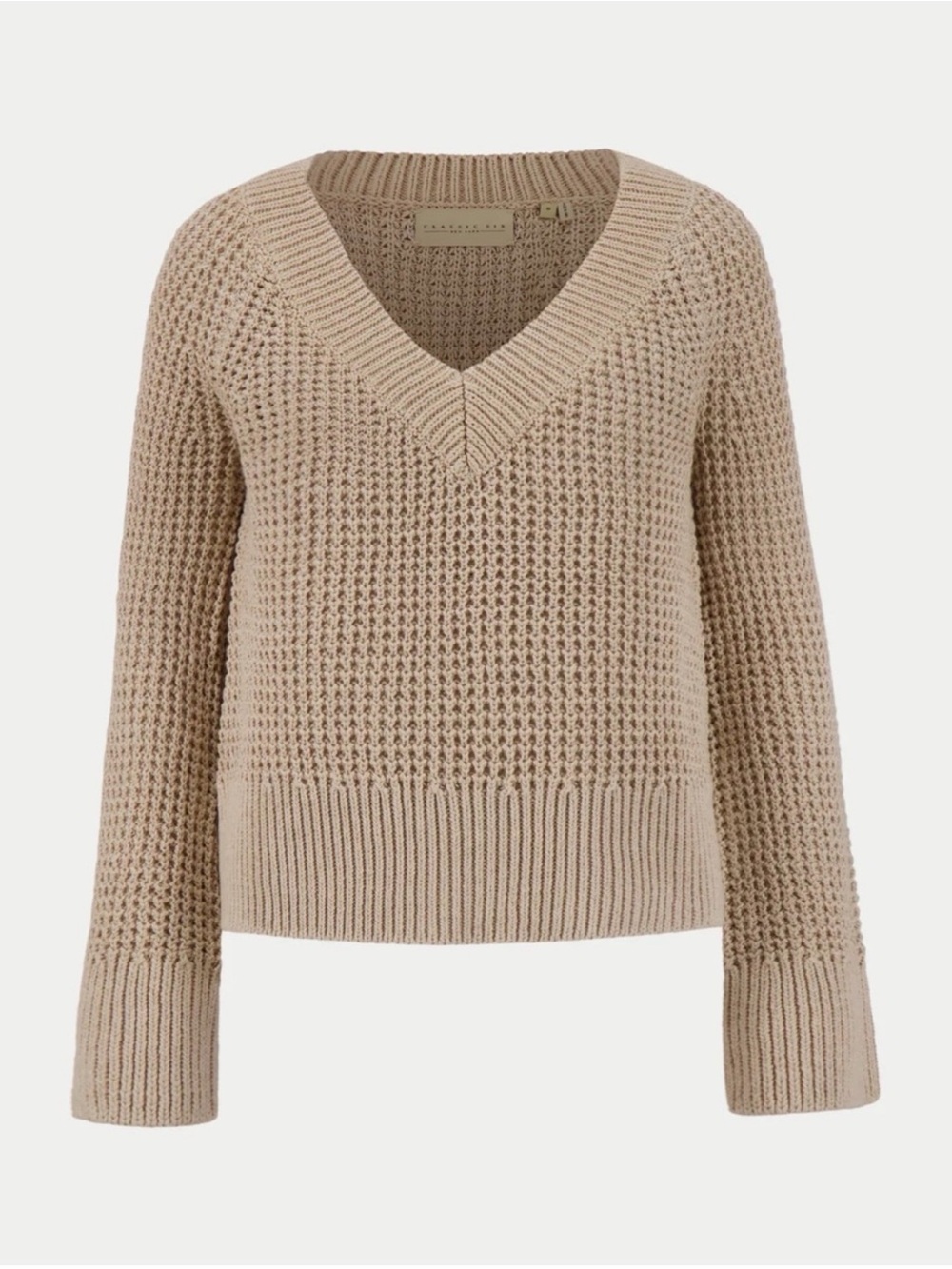 Classic Six NYC Brigitte Linen 
Sweater Small NWT “Oat”
